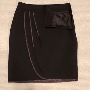 Black Mini skirt with gray trim